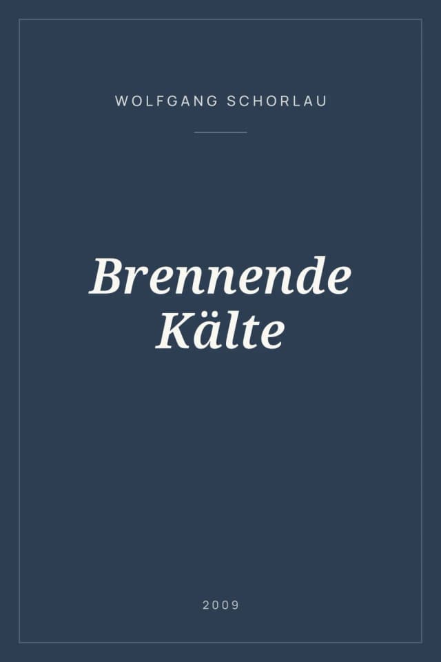 Portada de Brennende Kälte