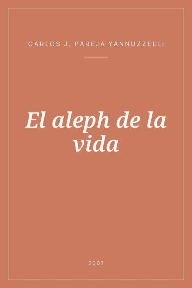 Portada de El aleph de la vida