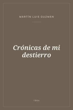 Portada de Crónicas de mi destierro