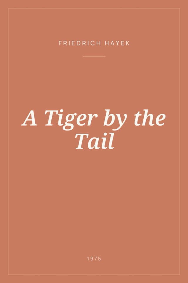 Portada de A Tiger by the Tail