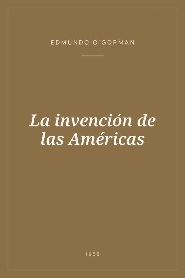 Portada de La invención de las Américas