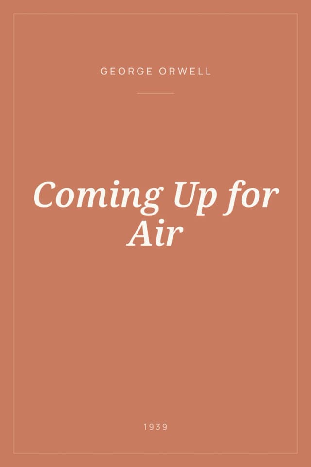 Portada de Coming Up for Air
