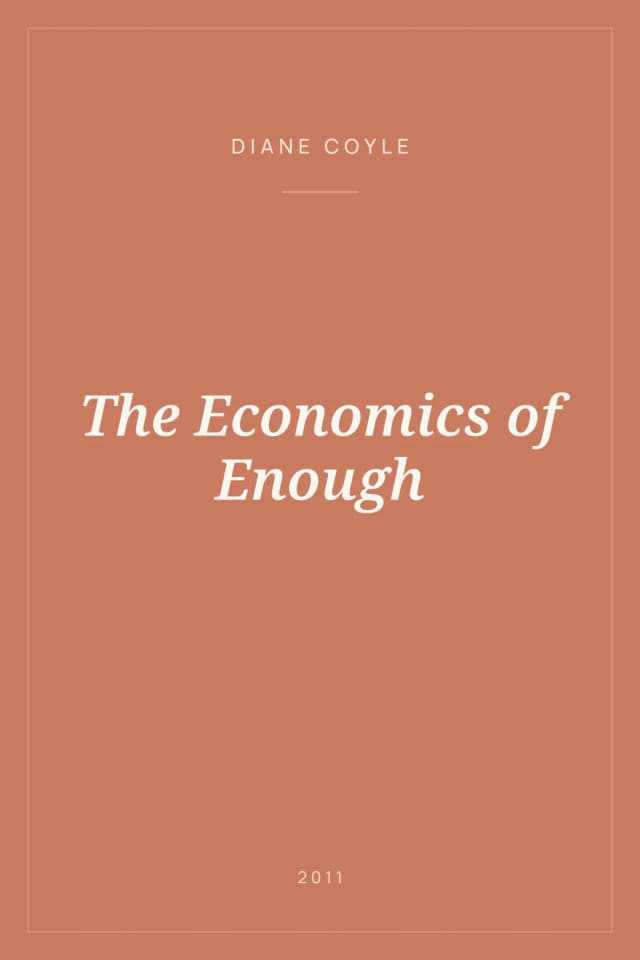 Portada de The Economics of Enough