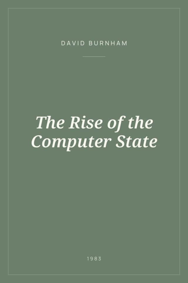 Portada de The Rise of the Computer State