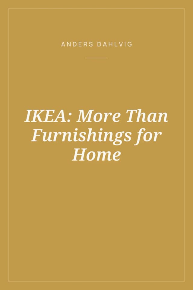 Portada de IKEA: More Than Furnishings for Home