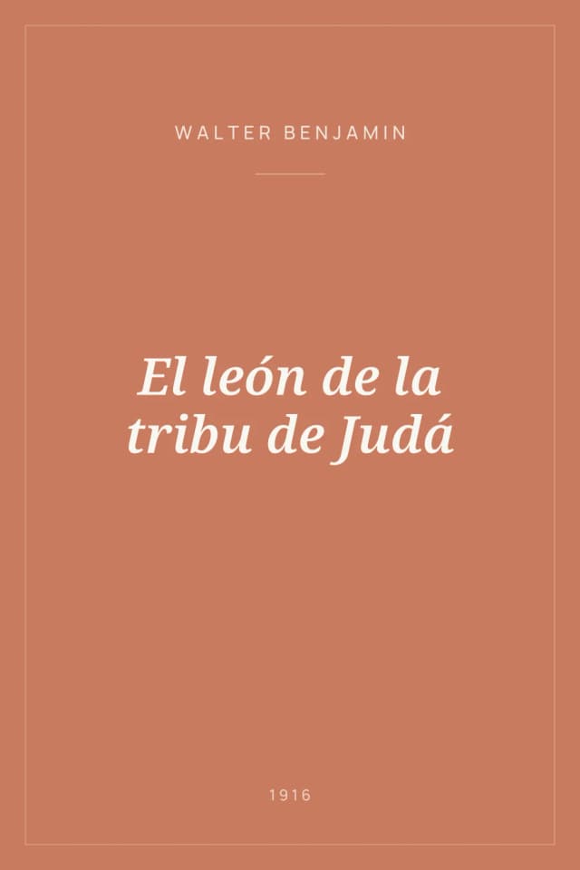 Portada de El león de la tribu de Judá