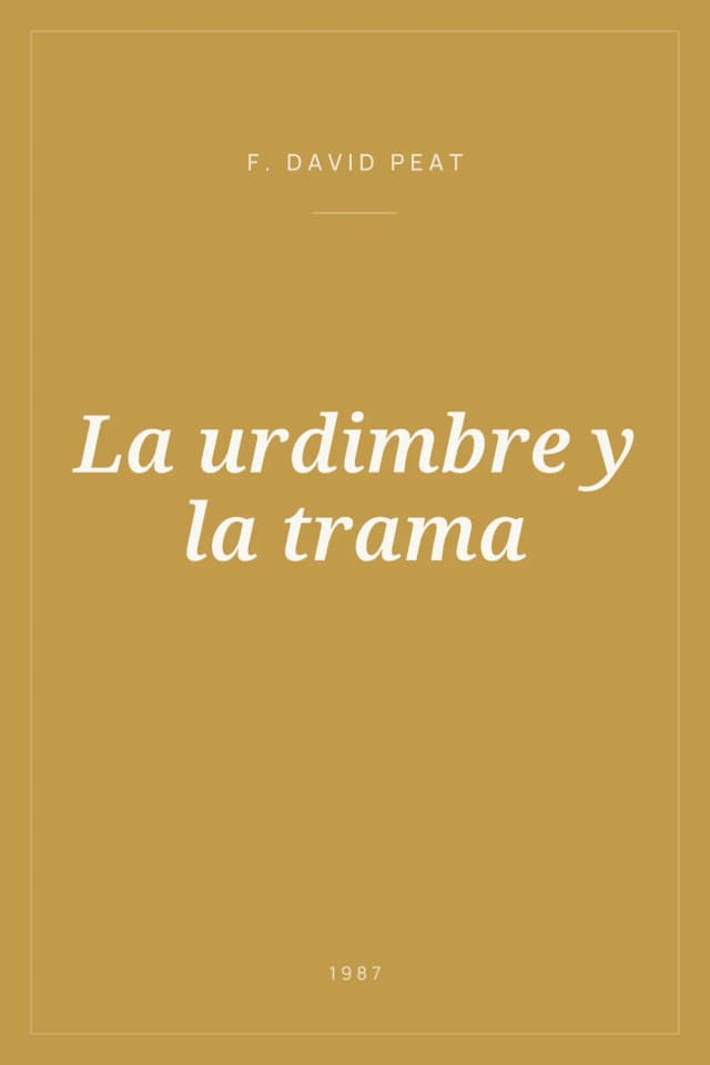 Portada de La urdimbre y la trama