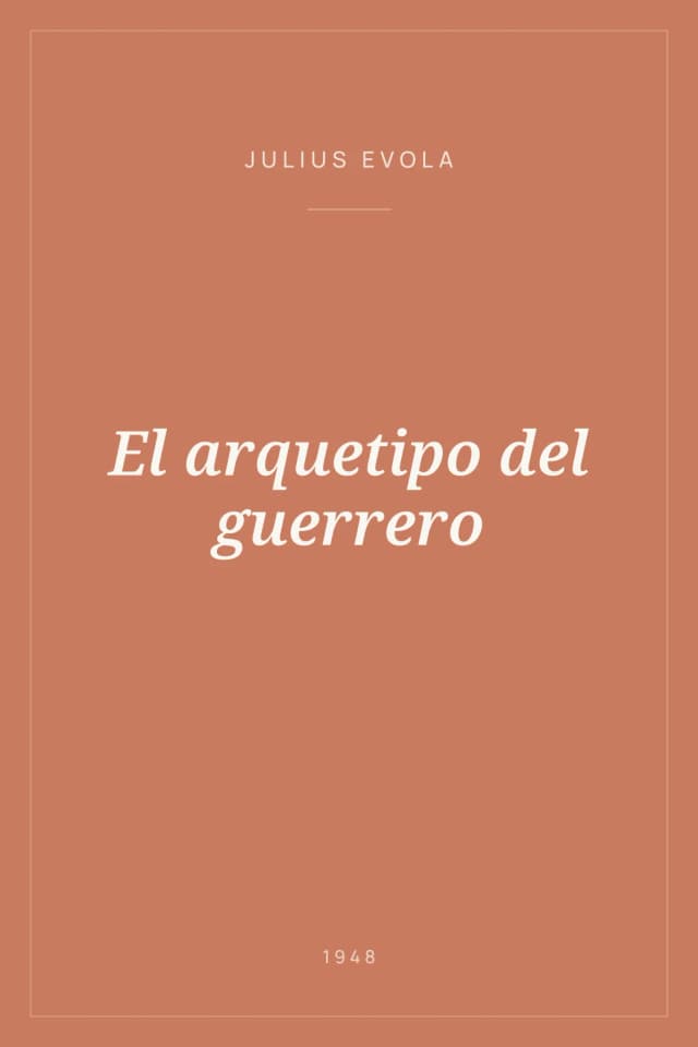 Portada de El arquetipo del guerrero