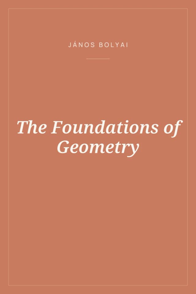 Portada de The Foundations of Geometry