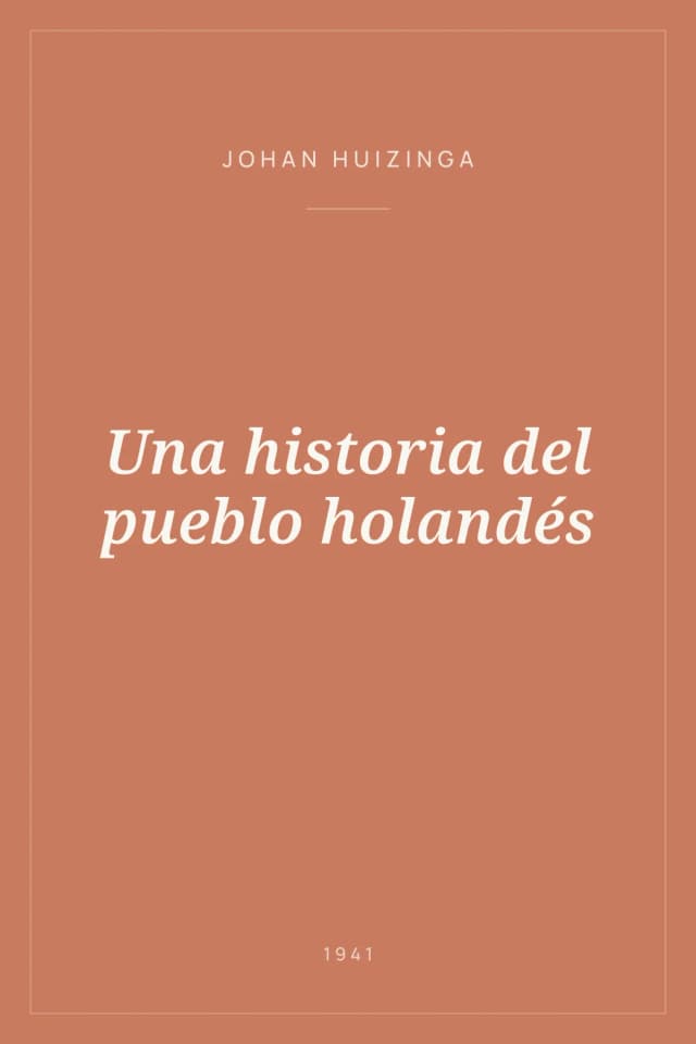 Portada de Una historia del pueblo holandés