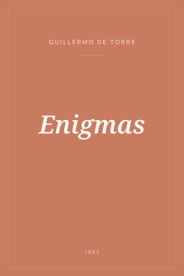 Portada de Enigmas
