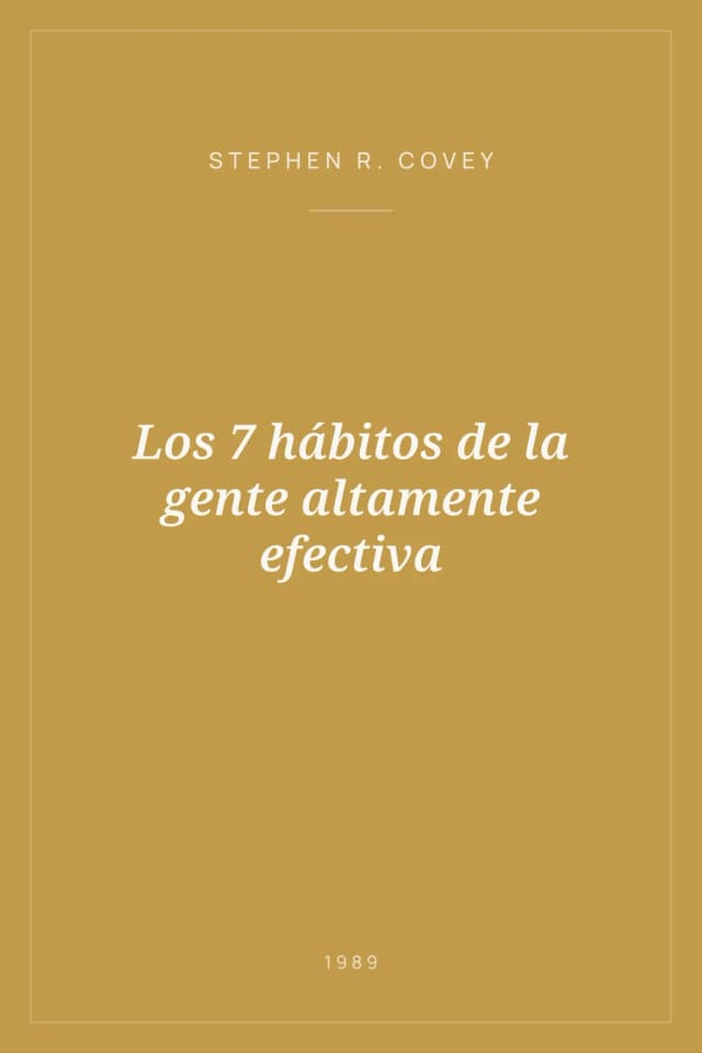 Portada de Los 7 hábitos de la gente altamente efectiva