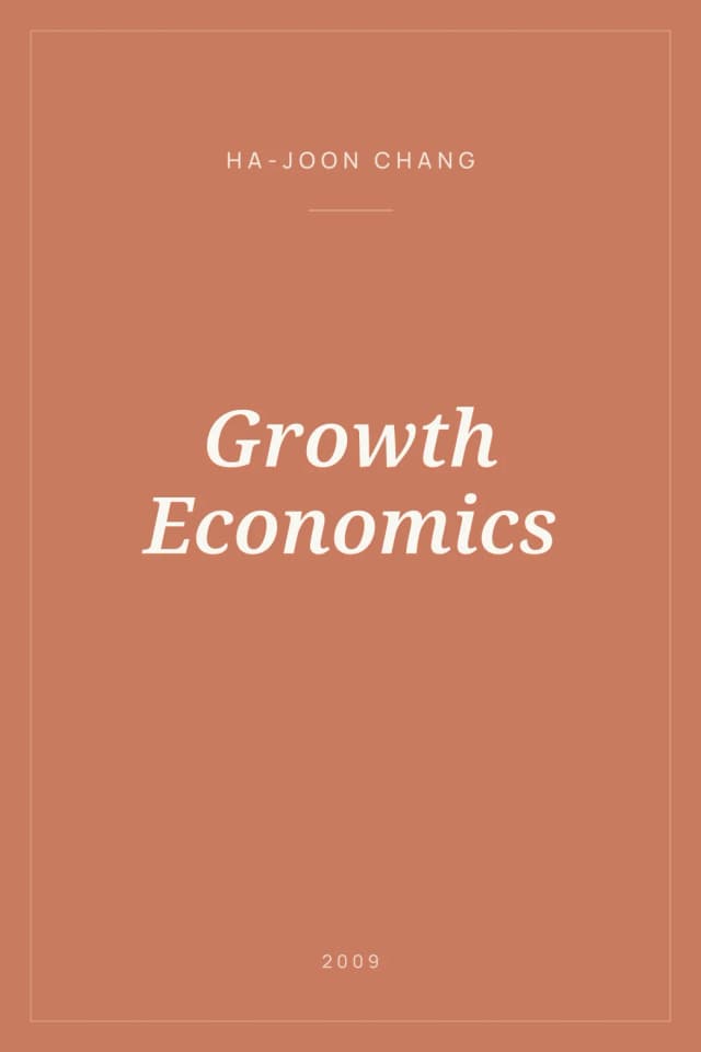 Portada de Growth Economics