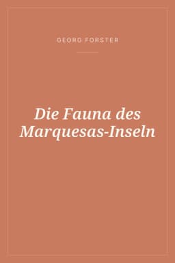 Portada de Die Fauna des Marquesas-Inseln