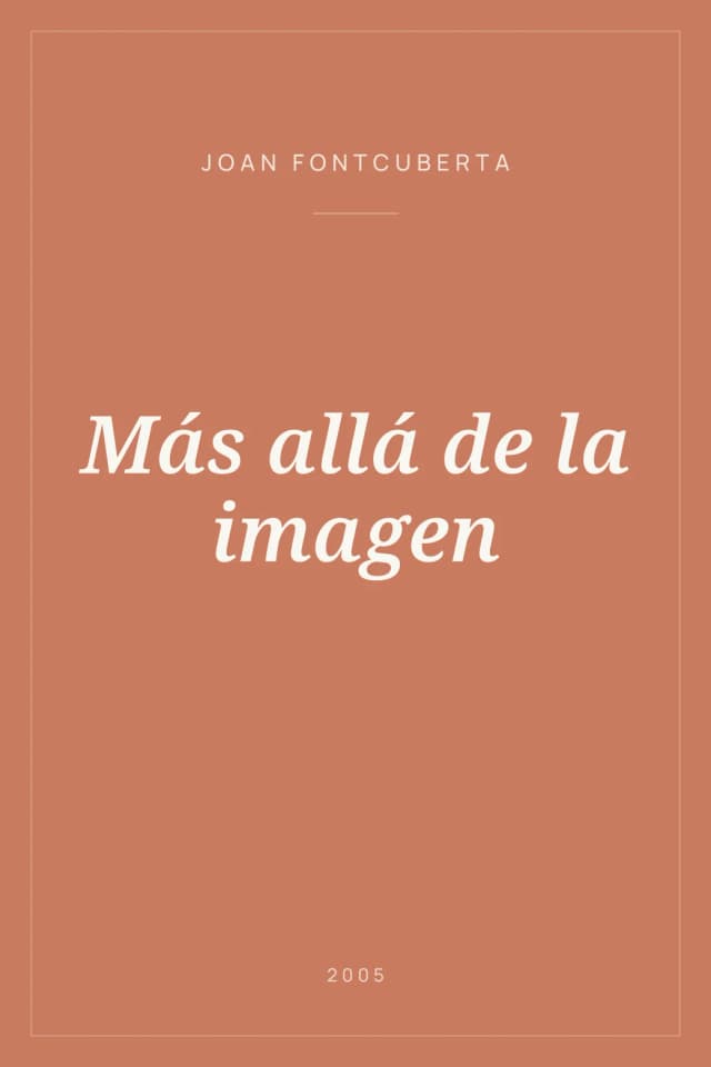 Portada de Más allá de la imagen