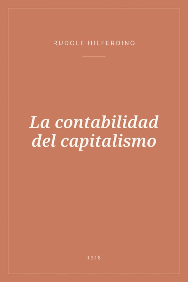 Portada de La contabilidad del capitalismo