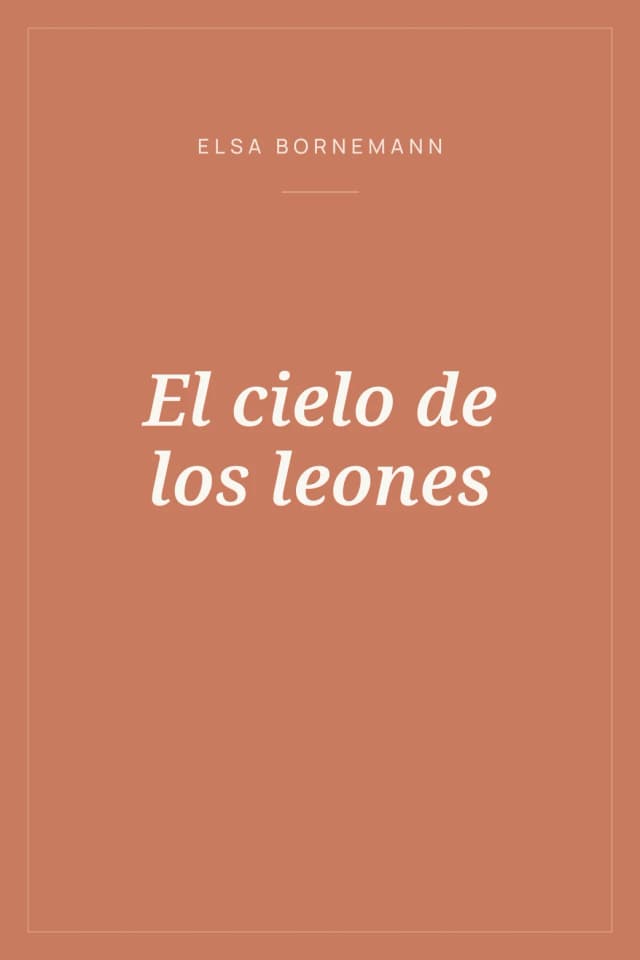 Portada de El cielo de los leones