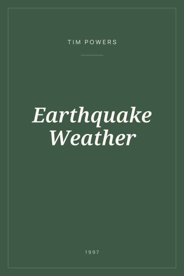 Portada de Earthquake Weather