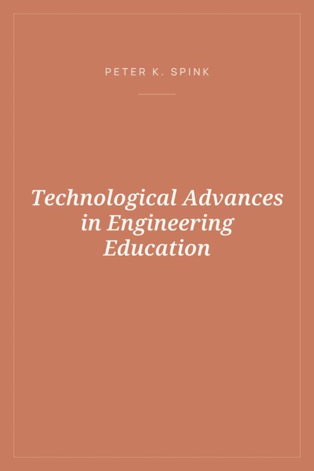 Portada de Technological Advances in Engineering Education