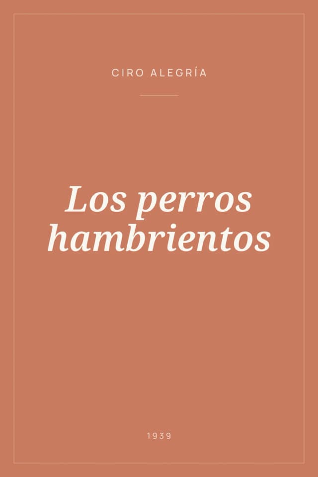 Portada de Los perros hambrientos