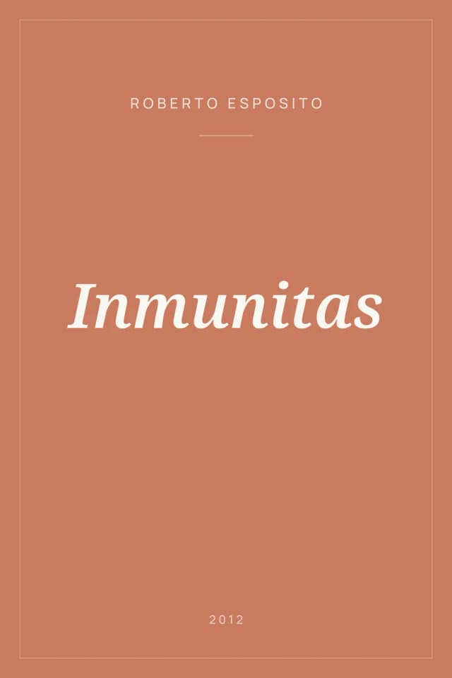 Portada de Inmunitas