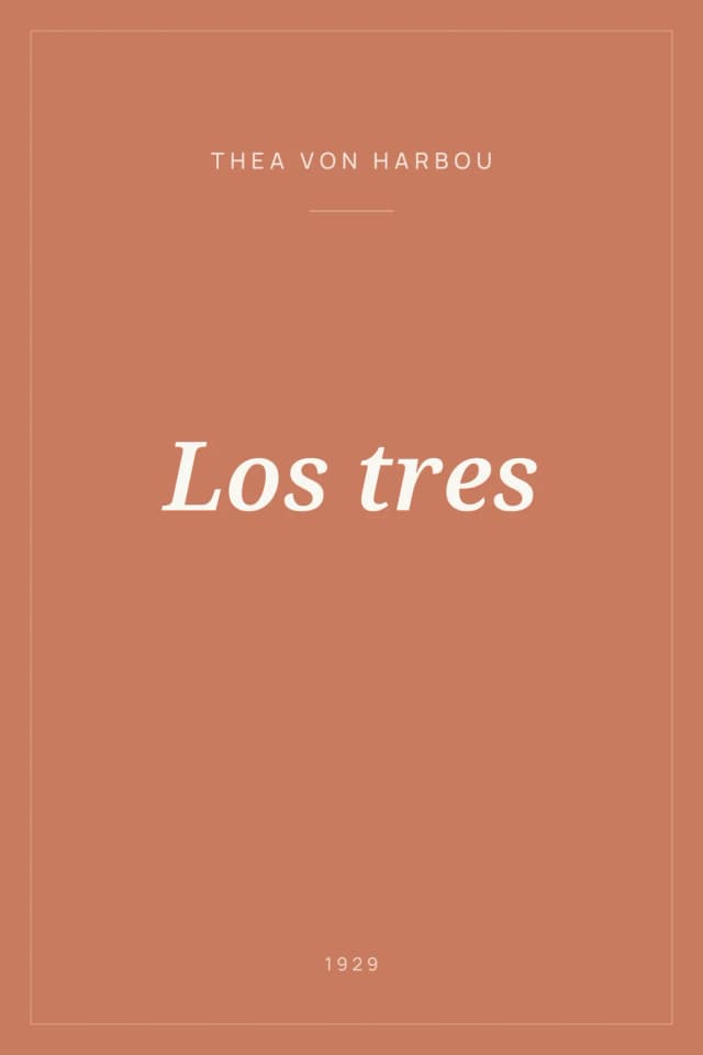 Portada de Los tres