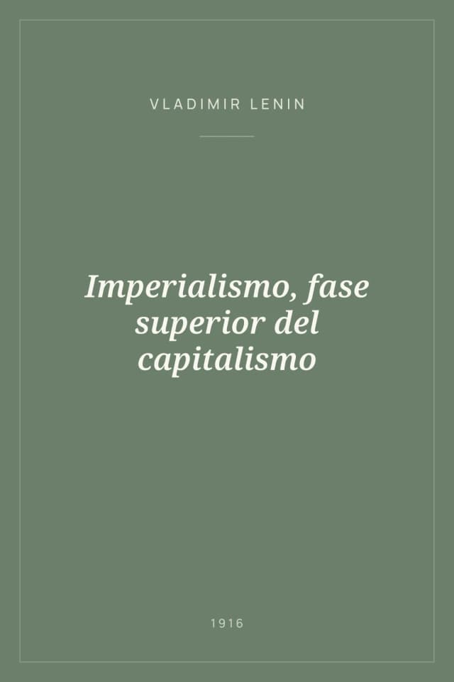 Portada de Imperialismo, fase superior del capitalismo