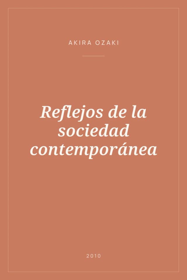 Portada de Reflejos de la sociedad contemporánea