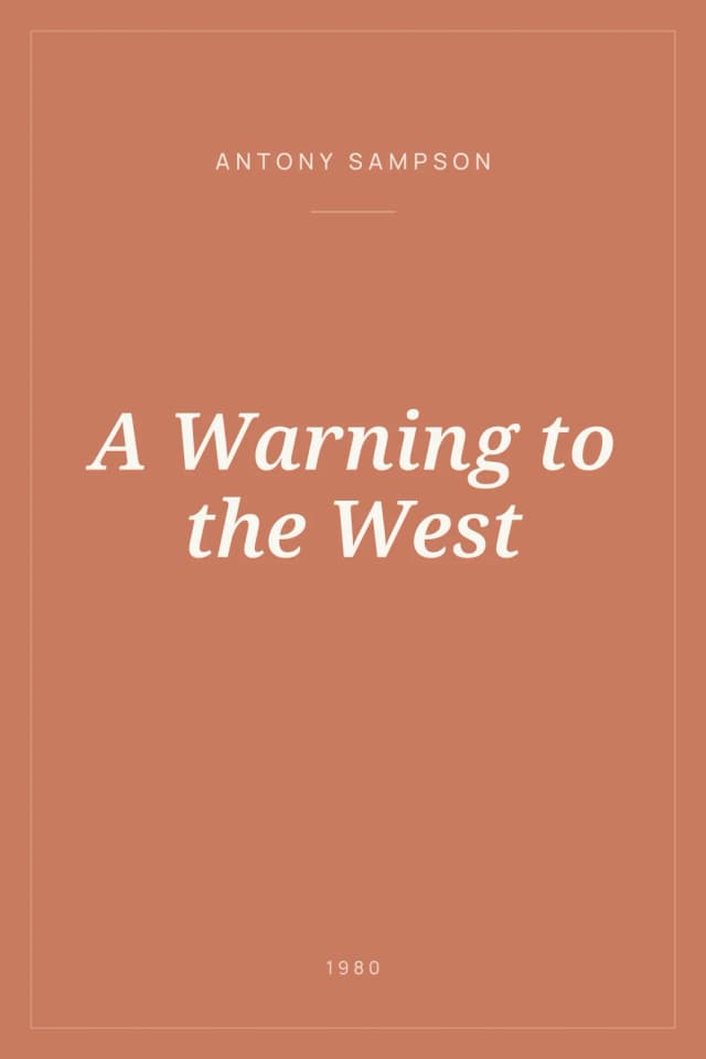 Portada de A Warning to the West