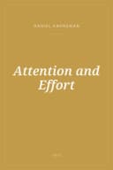 Portada de Attention and Effort