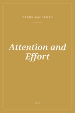 Portada de Attention and Effort