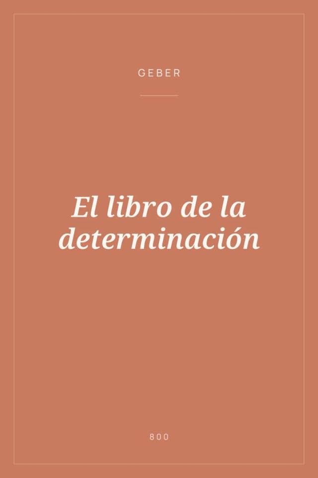 Portada de El libro de la determinación
