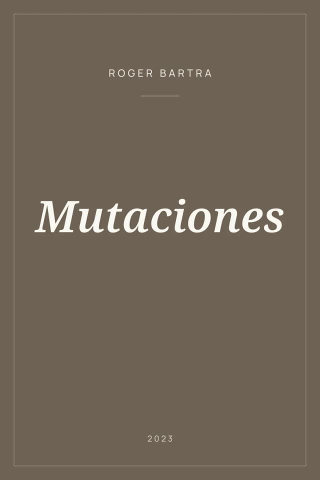 Portada de Mutaciones