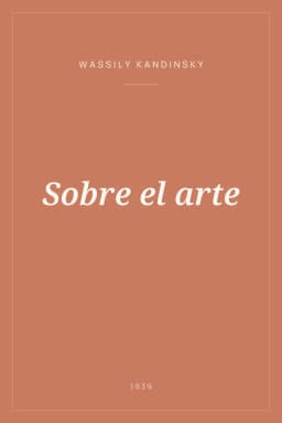 Portada de Sobre el arte