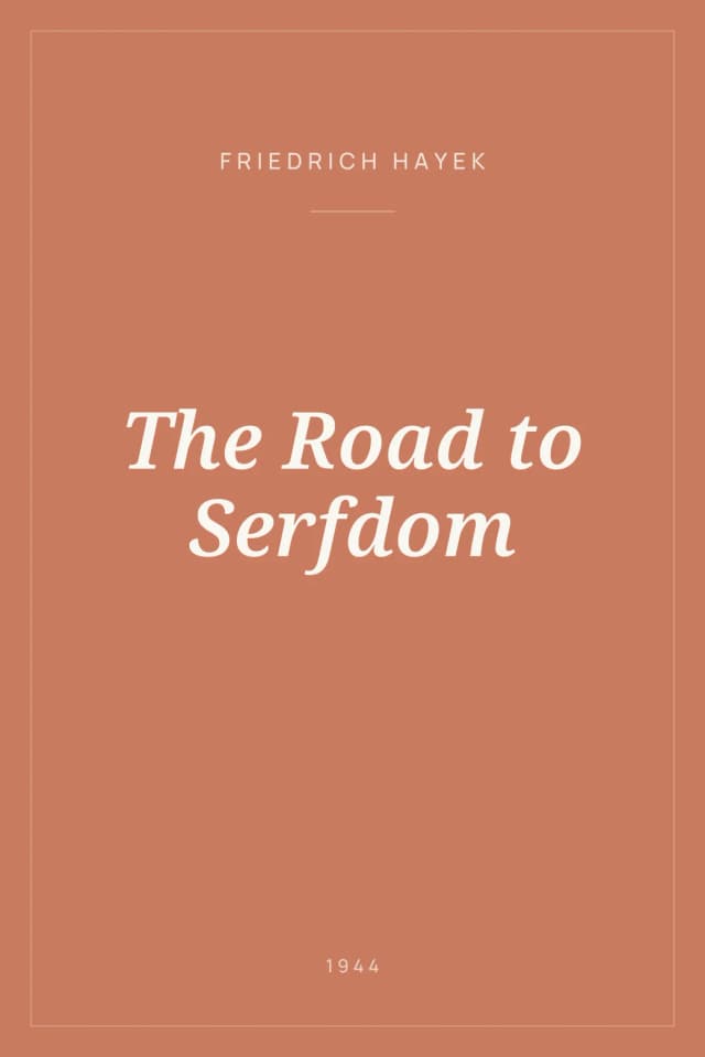 Portada de The Road to Serfdom
