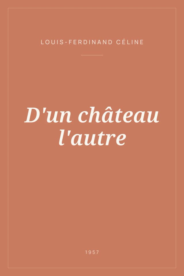 Portada de D'un château l'autre