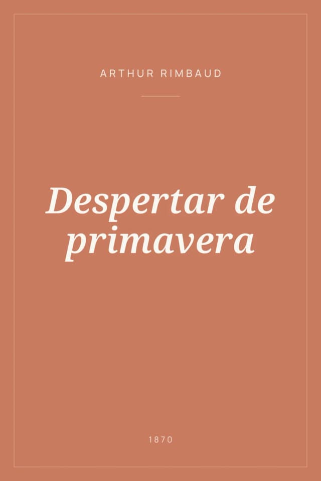 Portada de Despertar de primavera