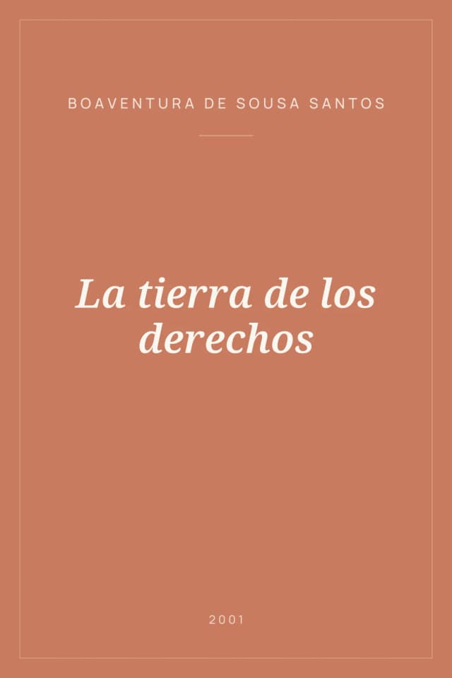 Portada de La tierra de los derechos