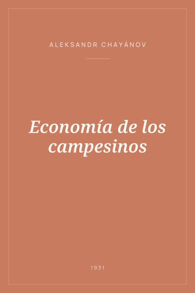 Portada de Economía de los campesinos