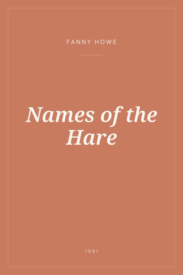 Portada de Names of the Hare