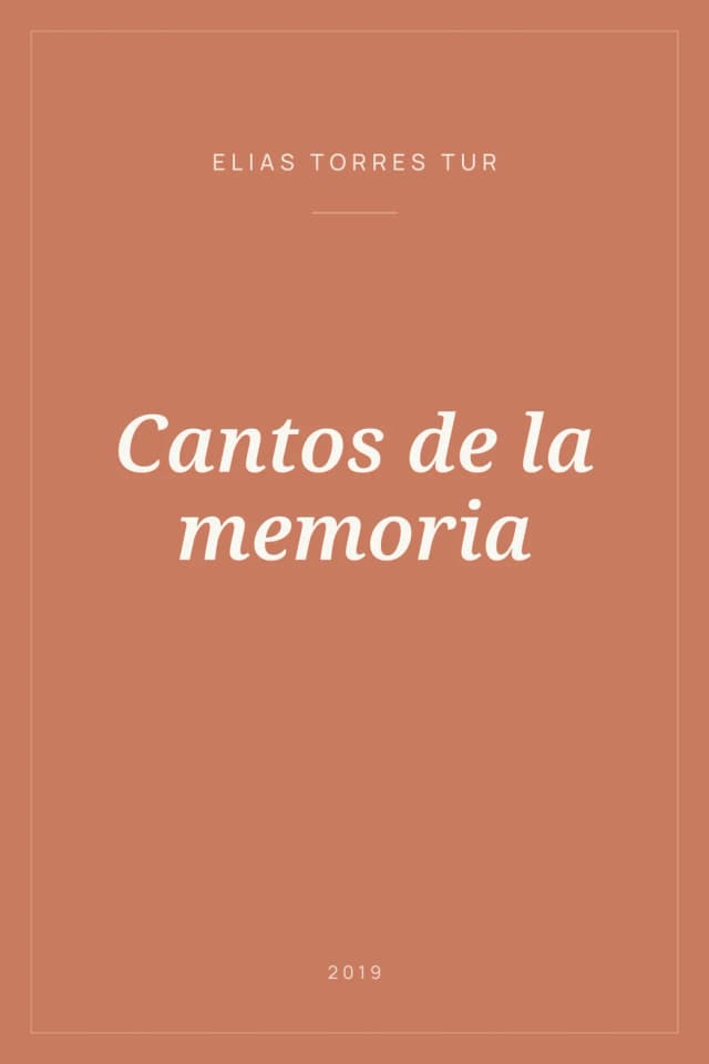 Portada de Cantos de la memoria