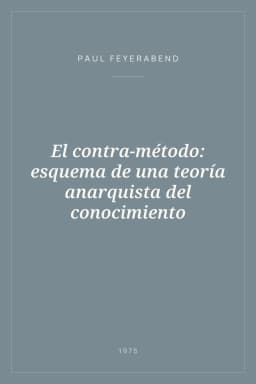 Portada de El contra-método: esquema de una teoría anarquista del conocimiento