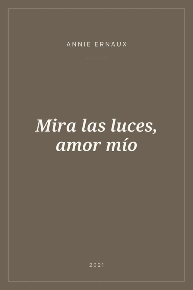 Portada de Mira las luces, amor mío