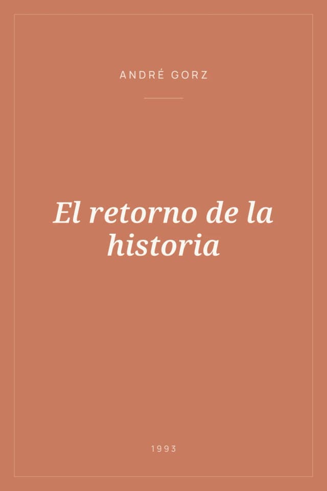 Portada de El retorno de la historia