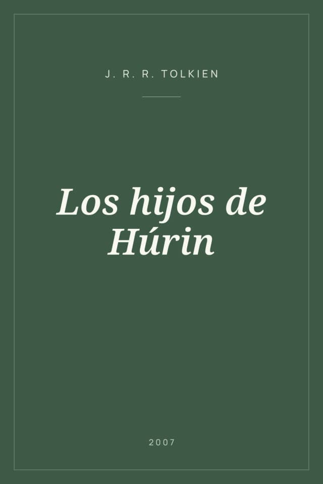 Portada de Los hijos de Húrin
