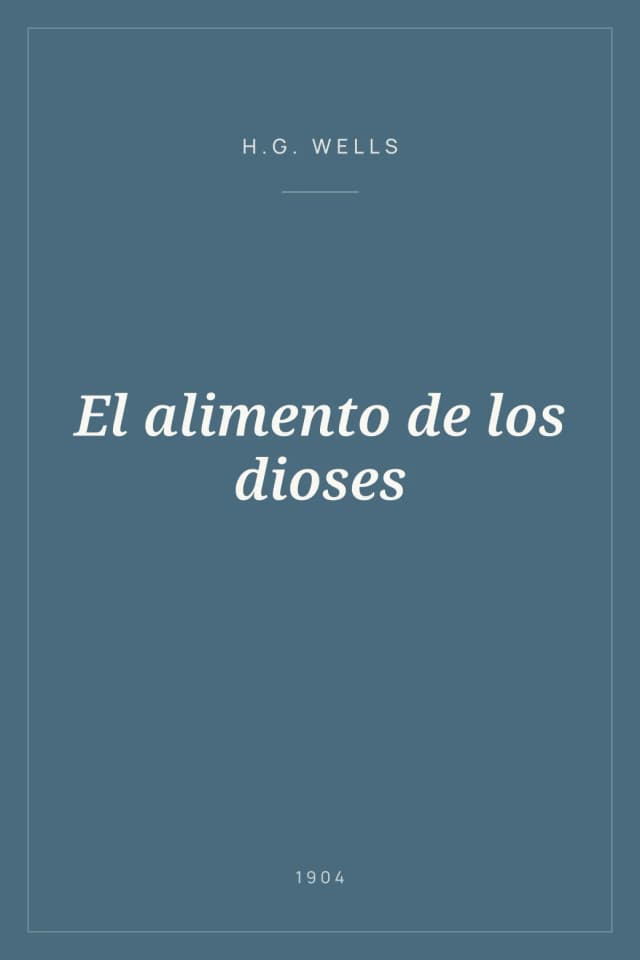 Portada de El alimento de los dioses