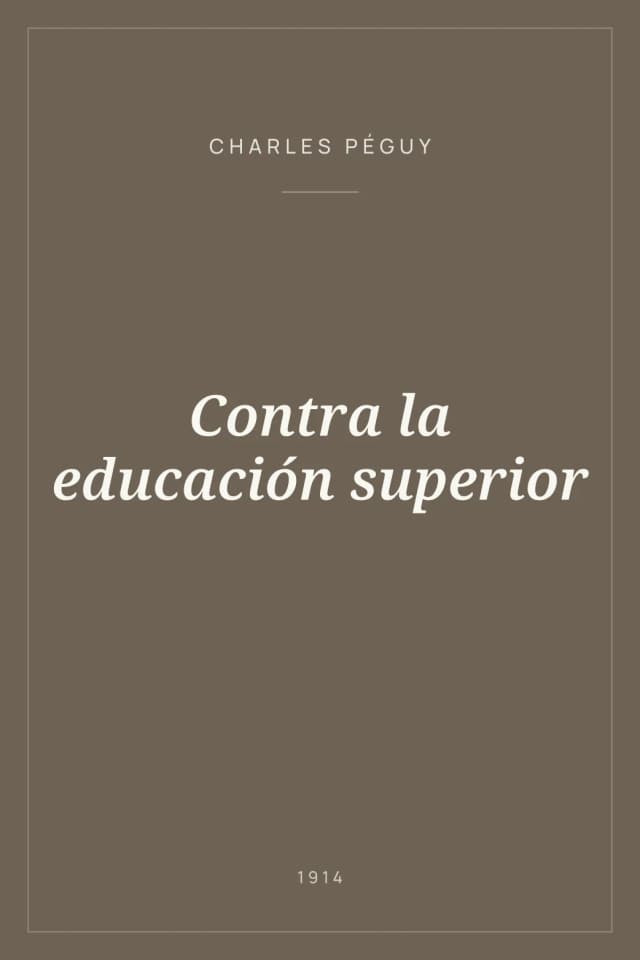 Portada de Contra la educación superior