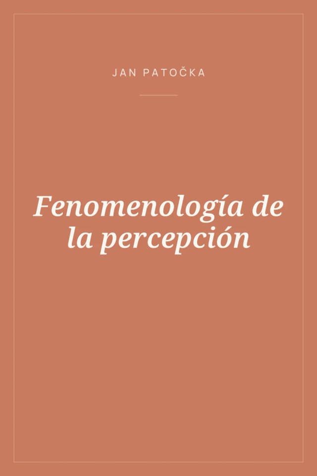 Portada de Fenomenología de la percepción