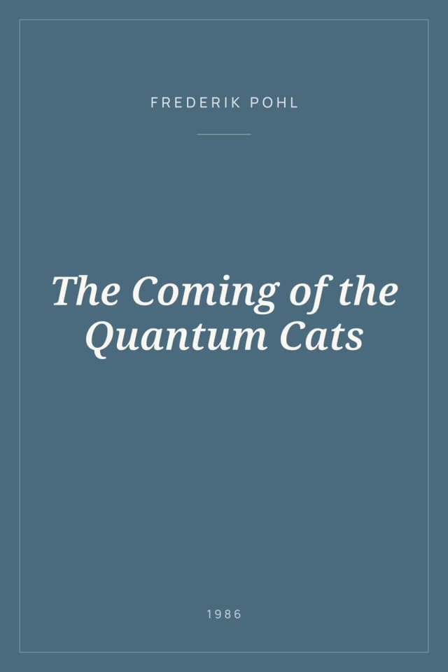 Portada de The Coming of the Quantum Cats