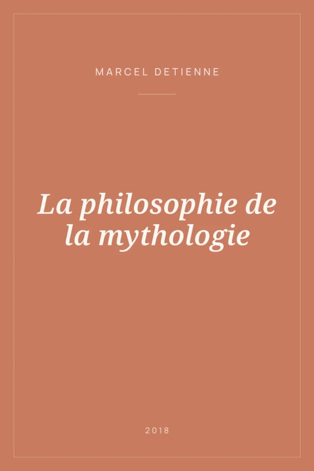 Portada de La philosophie de la mythologie
